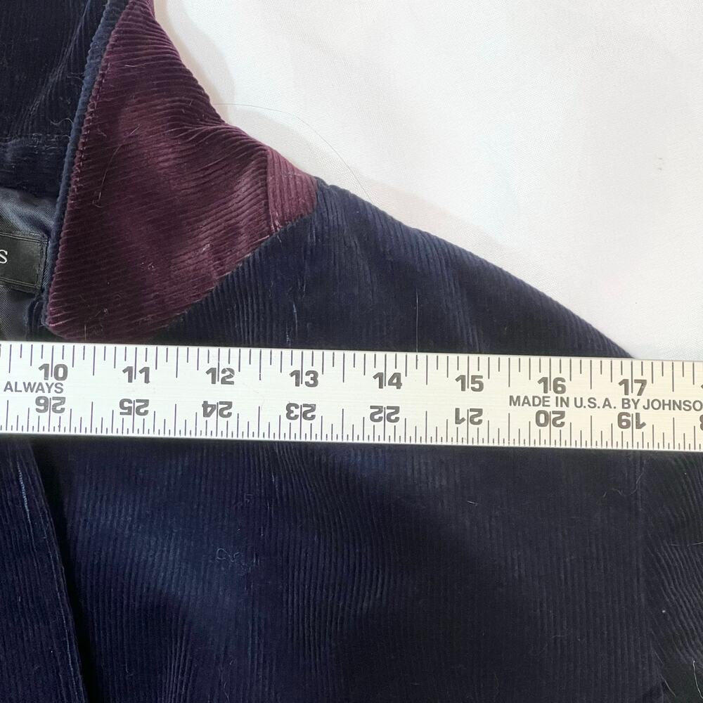 Talbots 2 Button Jacket Blazer Collared Navy Blue… - image 6